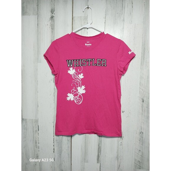 Roots Tops - Roots Canada Women's Medium Pink Whistler Tee